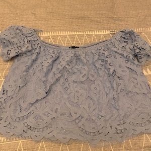 Express lace off the shoulder top